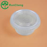 2oz Very cheap clear plastic sauce cup with lids/portion cup with lids